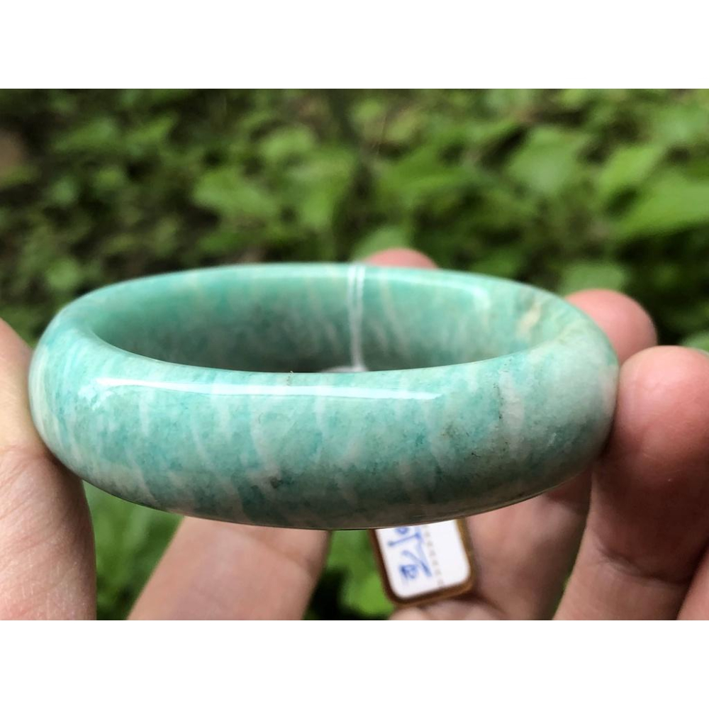 15.15圍天然莫桑比克天河石鐲子手鐲手環信心石亞馬遜石水晶珠寶寶石首飾飾品-細節圖6