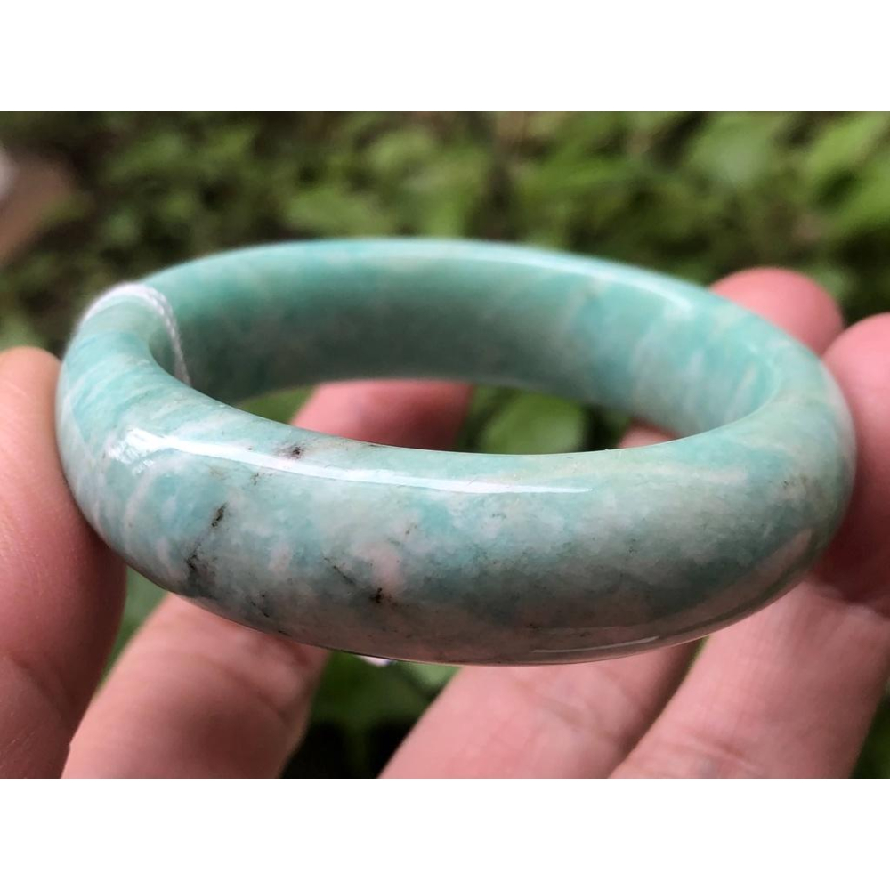 15.15圍天然莫桑比克天河石鐲子手鐲手環信心石亞馬遜石水晶珠寶寶石首飾飾品-細節圖8