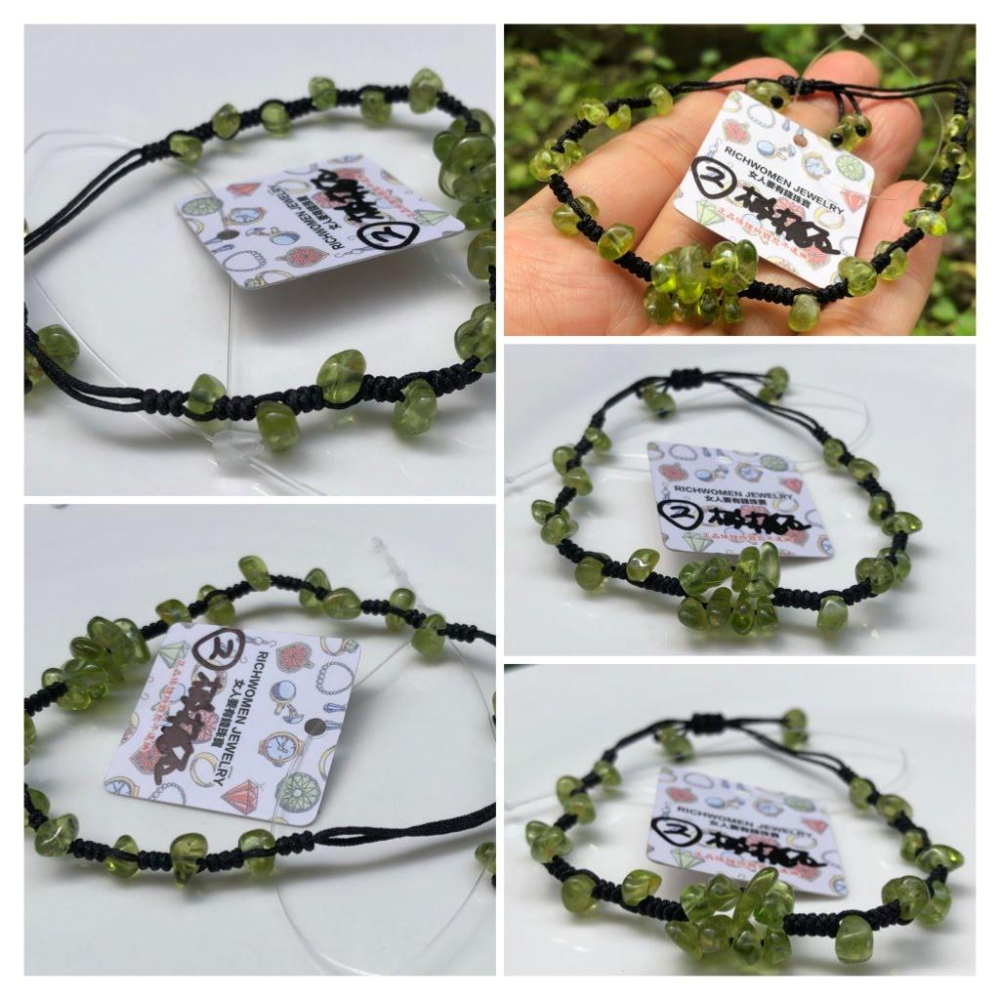 天然拉長石灰月光石橄欖石手編繩14k繞線手鍊手串手環手珠珠寶首飾飾品-細節圖3