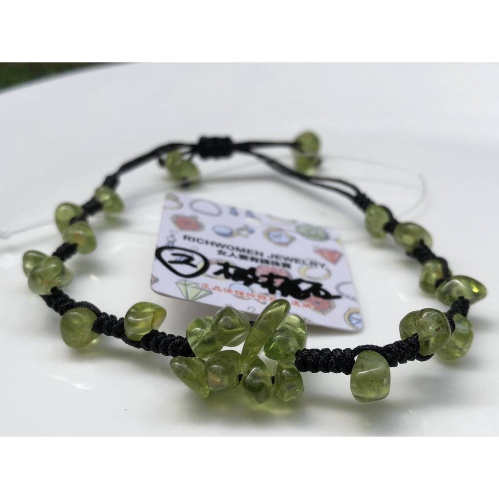 天然拉長石灰月光石橄欖石手編繩14k繞線手鍊手串手環手珠珠寶首飾飾品-細節圖8