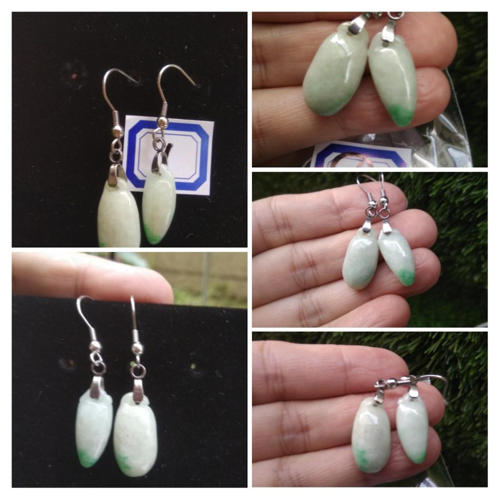 天然玉石辣椒紅火翡翠a貨辣綠正陽綠耳釘耳鈎耳針耳環耳飾珠寶寶石首飾飾品-細節圖2