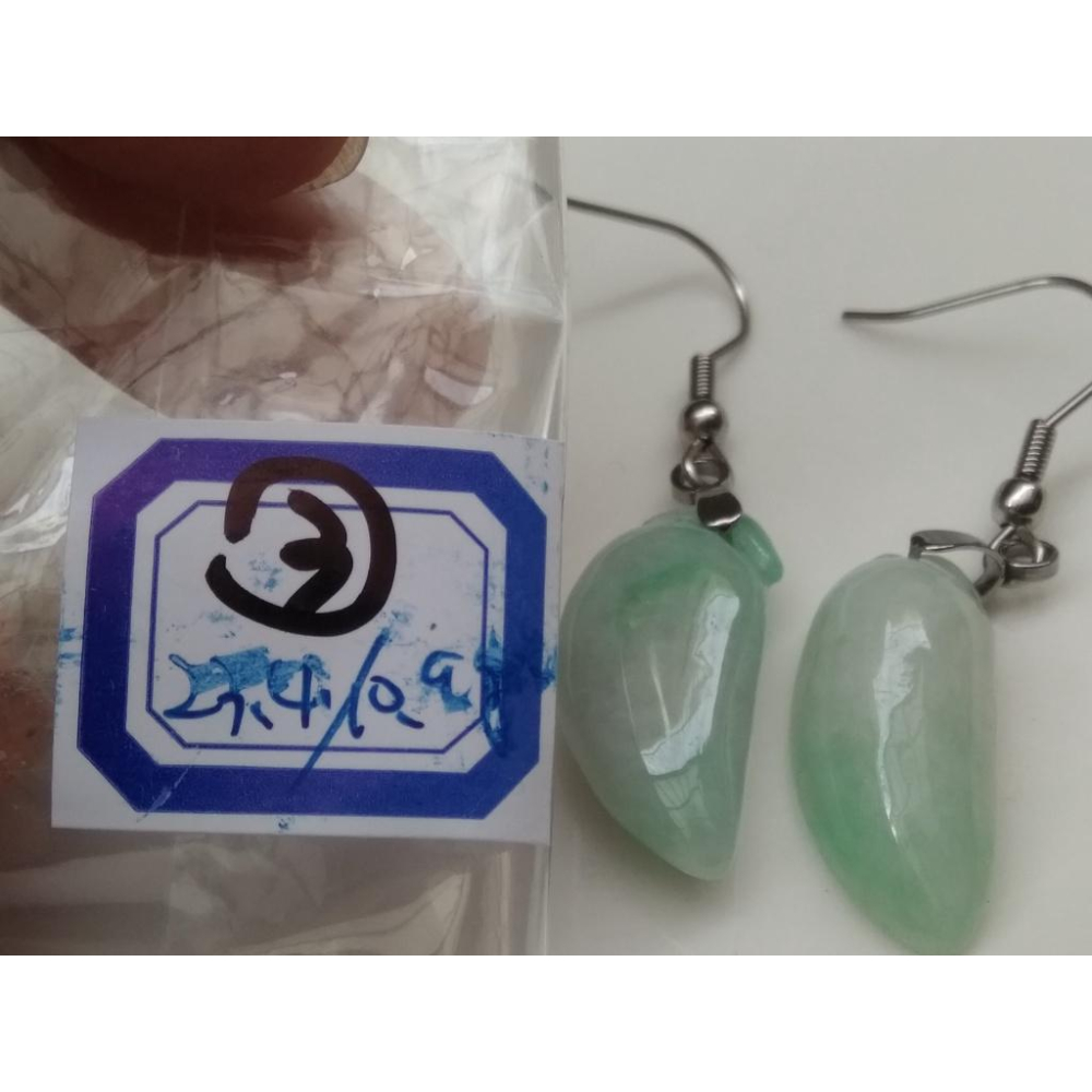 天然玉石辣椒紅火翡翠a貨辣綠正陽綠耳釘耳鈎耳針耳環耳飾珠寶寶石首飾飾品-細節圖7