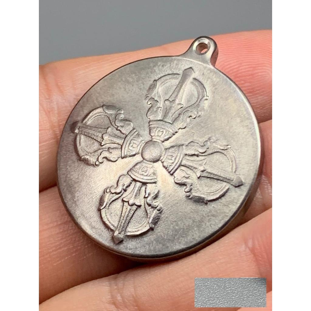 純鈦高精度雕刻十字金剛杵九宮八卦牌墜子吊墜掛件項鍊送銀鍊個性化飾品-細節圖9