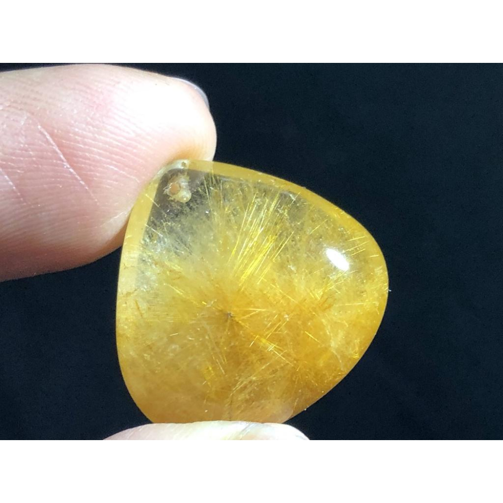 清料滿絲板鈦天然鈦晶金髮晶吊墜掛墜墜子珠寶寶石玉石首飾飾品1-5號-細節圖9