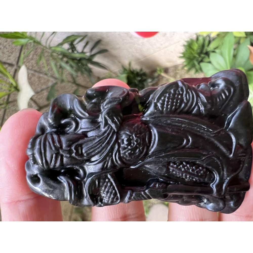 天然正品玉石台灣墨玉蛇紋石武關公關聖帝君帶刀吊墜墬子項鍊玉珮掛件珠寶首飾寶石飾品-細節圖8