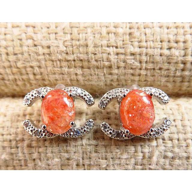 天然水晶螢光種老料金草莓925銀手小香風耳釘耳環耳飾任選珠寶玉石寶石首飾飾品套組-細節圖4