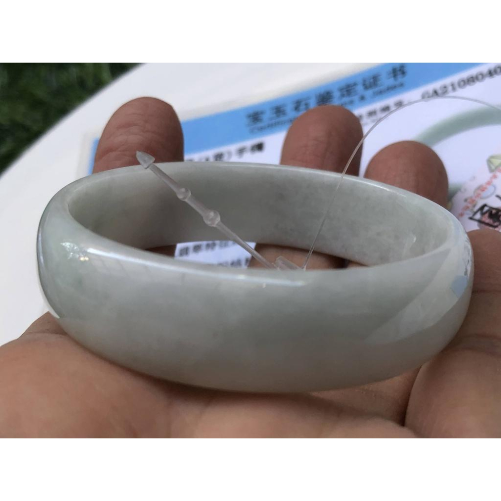 16.27圍帶證書天然玉石緬甸玉翡翠a貨冰糯種春帶彩紫羅蘭手鐲手環公主方鐲玉鐲寶寶兒童鐲子珠寶寶石首飾飾品-細節圖4