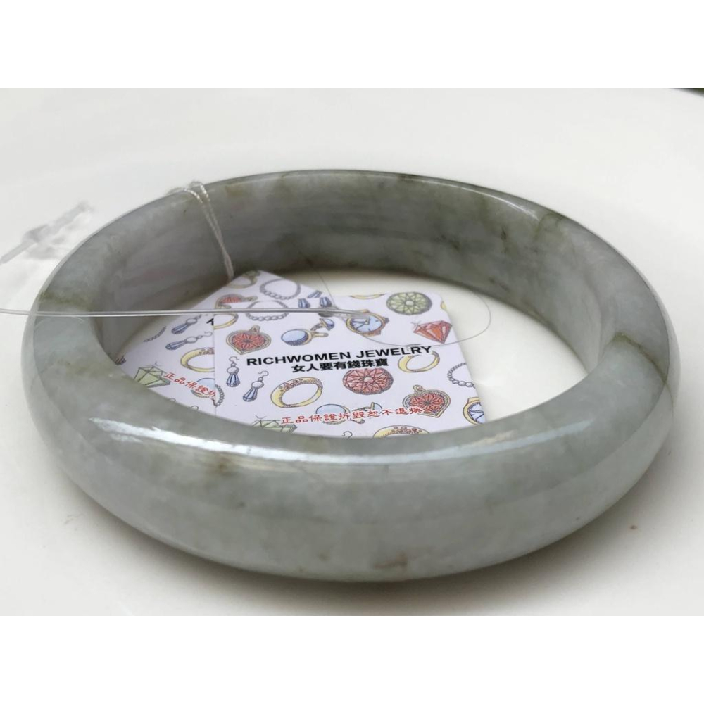 18.46圍瑕疵特惠天然玉石翡翠a貨緬甸玉硬玉三彩紫羅蘭春帶彩綠飄花手鐲玉鐲鐲子手環平安鐲扁口鐲珠寶玉石首飾飾品-細節圖6