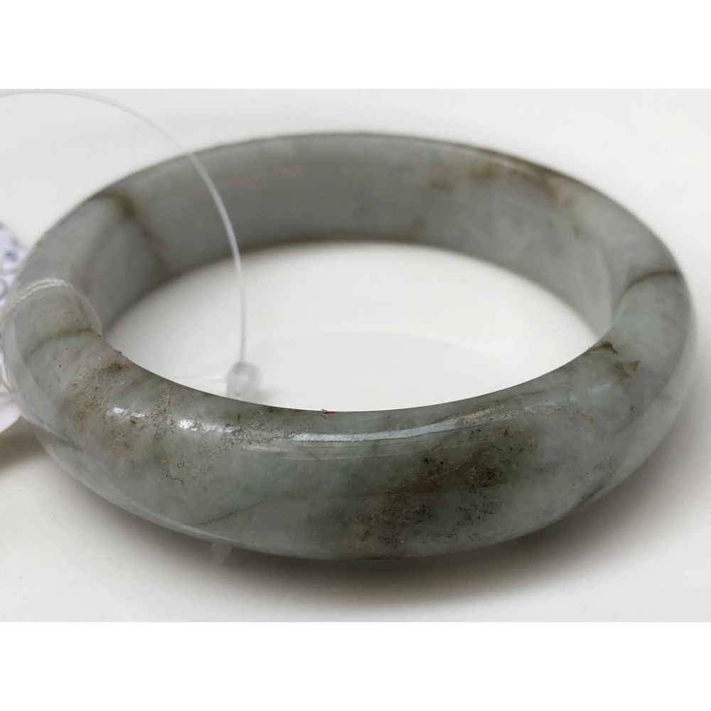 18.46圍瑕疵特惠天然玉石翡翠a貨緬甸玉硬玉三彩紫羅蘭春帶彩綠飄花手鐲玉鐲鐲子手環平安鐲扁口鐲珠寶玉石首飾飾品-細節圖7