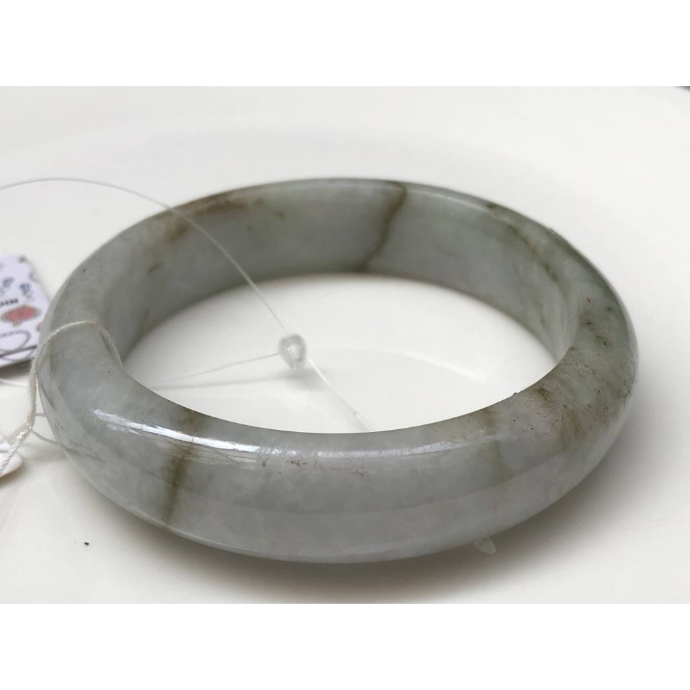 18.46圍瑕疵特惠天然玉石翡翠a貨緬甸玉硬玉三彩紫羅蘭春帶彩綠飄花手鐲玉鐲鐲子手環平安鐲扁口鐲珠寶玉石首飾飾品-細節圖8