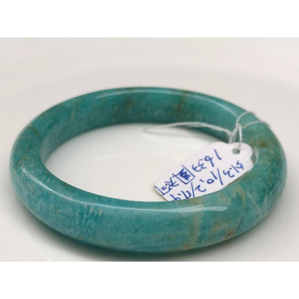 16.33圍天然莫桑比克天河石鐲子手鐲手環信心石亞馬遜石水晶珠寶寶石首飾飾品-細節圖2