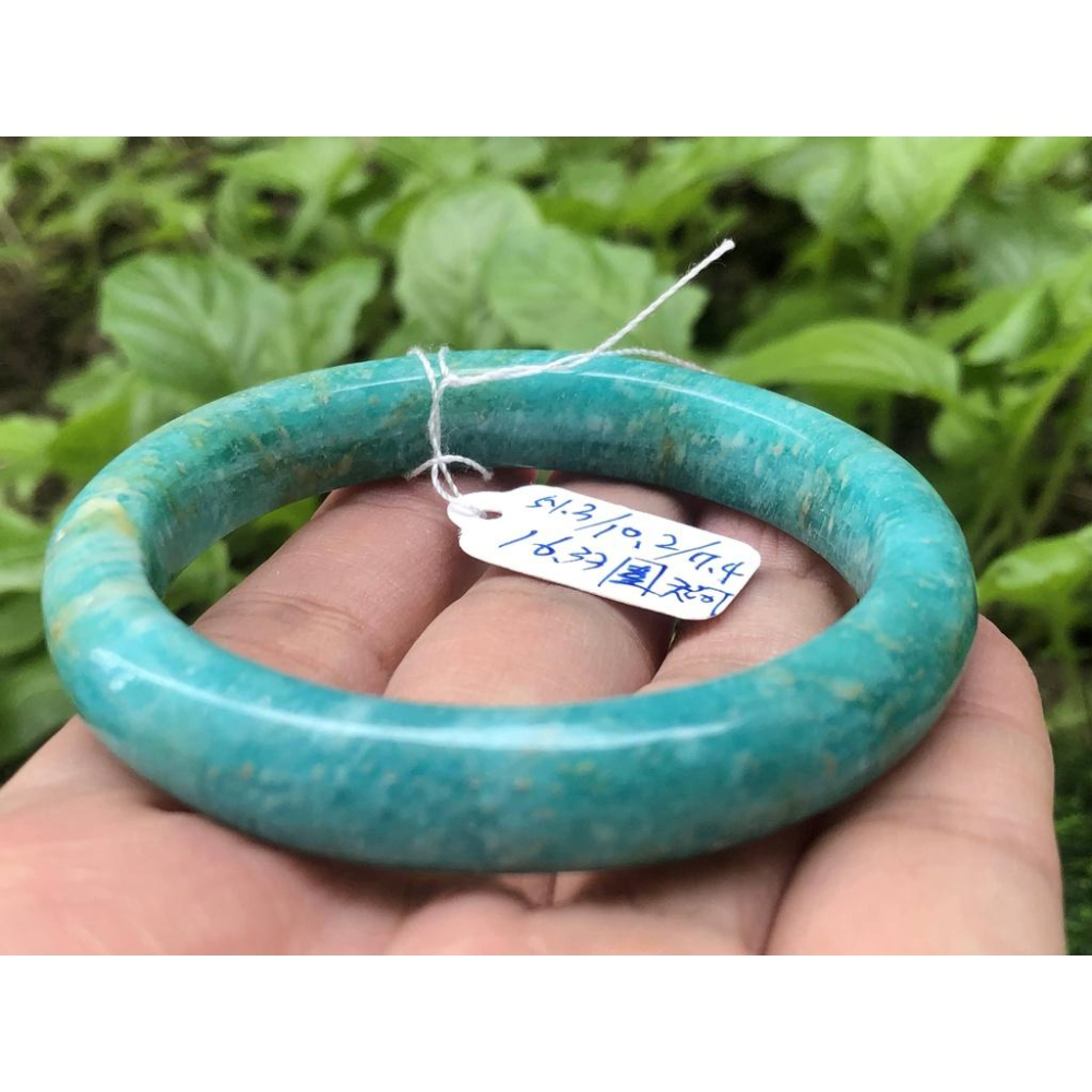 16.33圍天然莫桑比克天河石鐲子手鐲手環信心石亞馬遜石水晶珠寶寶石首飾飾品-細節圖5