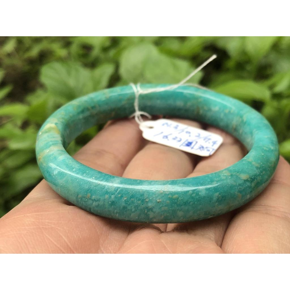 16.33圍天然莫桑比克天河石鐲子手鐲手環信心石亞馬遜石水晶珠寶寶石首飾飾品-細節圖6