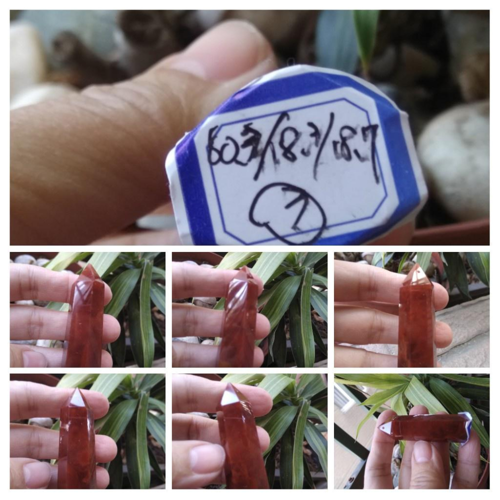 天然水晶極美紅兔毛清料滿絲膠花幽靈共生吊墬墬子項鍊掛件晶柱晶簇擺件風水擺飾珠寶玉石首飾飾品-細節圖6