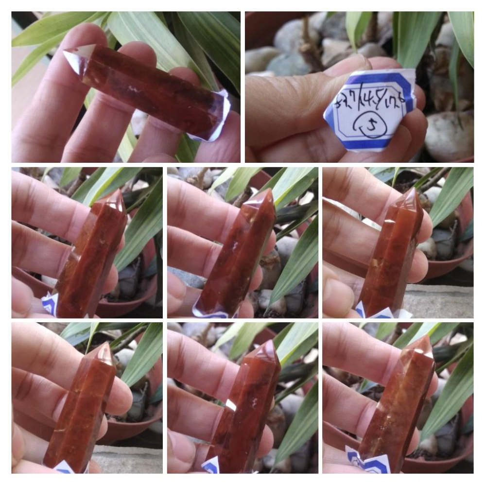 天然水晶極美紅兔毛清料滿絲膠花幽靈共生吊墬墬子項鍊掛件晶柱晶簇擺件風水擺飾珠寶玉石首飾飾品-細節圖7