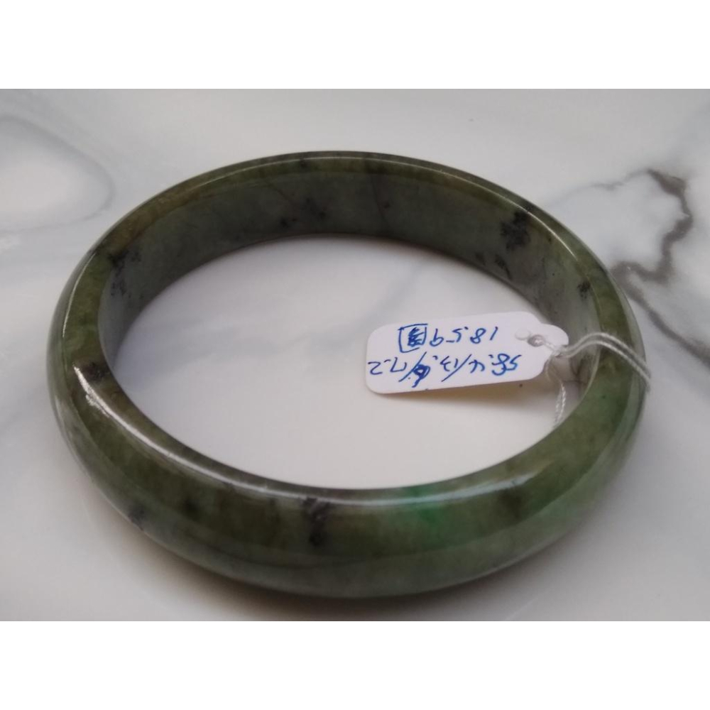 18.59圍瑕疵特惠天然玉石翡翠a貨緬甸玉硬玉冰糯種深辣綠手鐲玉鐲鐲子手環福鐲平安鐲珠寶玉石首飾飾品-細節圖2