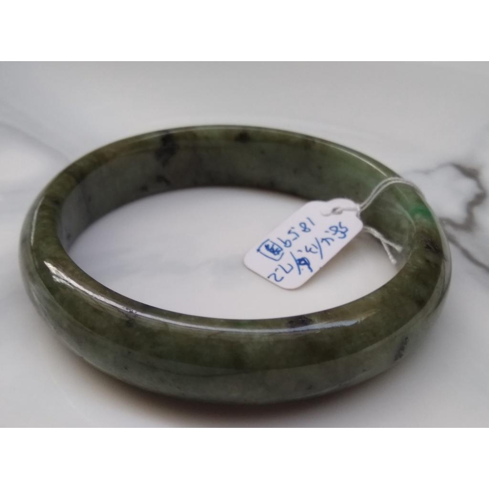 18.59圍瑕疵特惠天然玉石翡翠a貨緬甸玉硬玉冰糯種深辣綠手鐲玉鐲鐲子手環福鐲平安鐲珠寶玉石首飾飾品-細節圖4