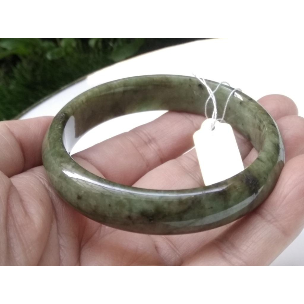 18.59圍瑕疵特惠天然玉石翡翠a貨緬甸玉硬玉冰糯種深辣綠手鐲玉鐲鐲子手環福鐲平安鐲珠寶玉石首飾飾品-細節圖5