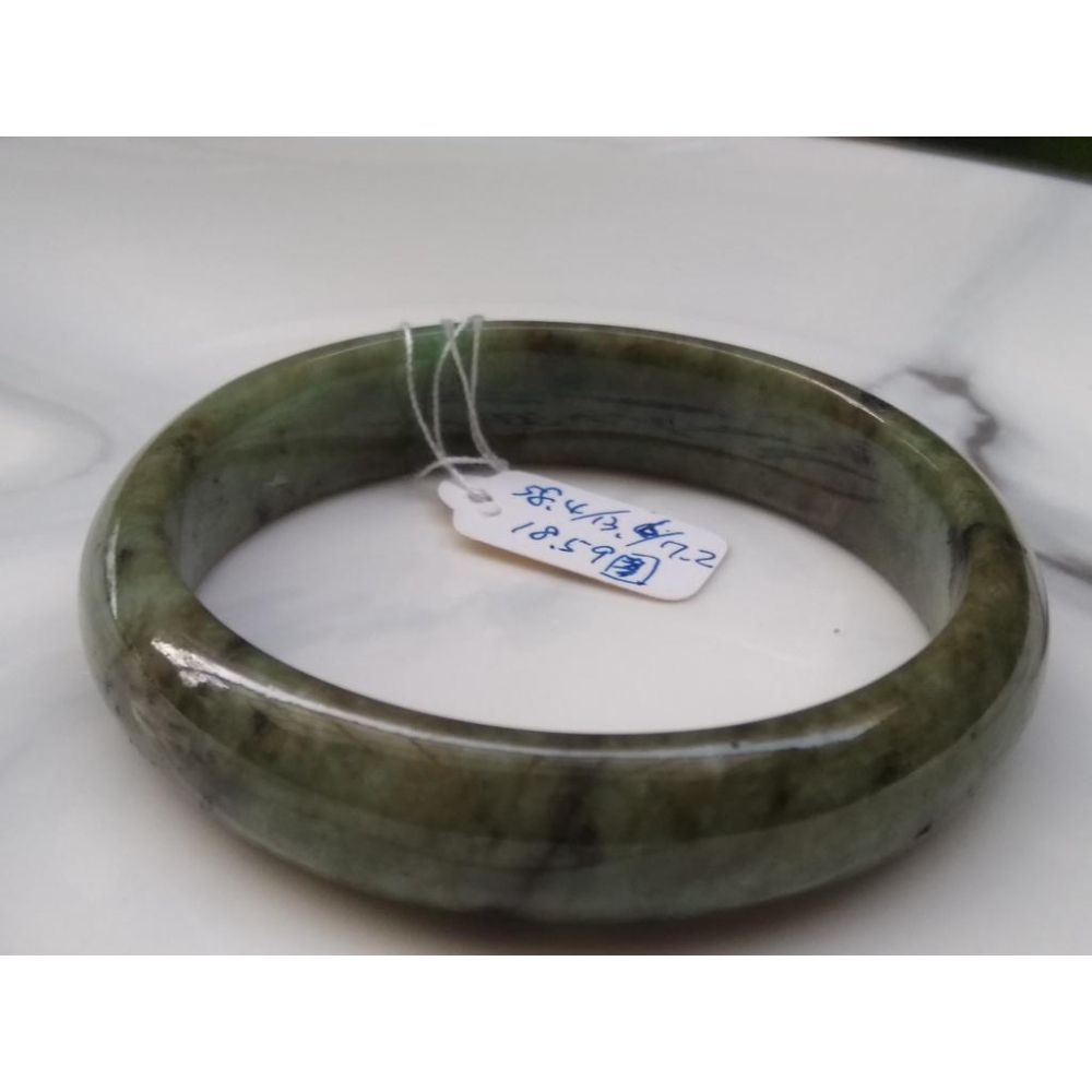 18.59圍瑕疵特惠天然玉石翡翠a貨緬甸玉硬玉冰糯種深辣綠手鐲玉鐲鐲子手環福鐲平安鐲珠寶玉石首飾飾品-細節圖6