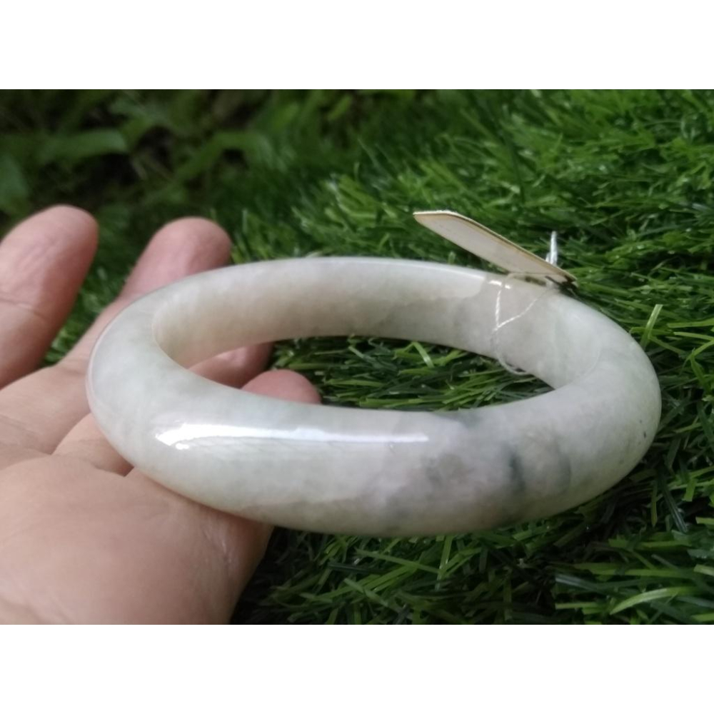 16.9圍17圍瑕疵特惠天然玉石翡翠a貨緬甸玉硬玉冰糯種冰飄花手鐲玉鐲鐲子手環福鐲平安鐲珠寶玉石首飾飾品-細節圖7