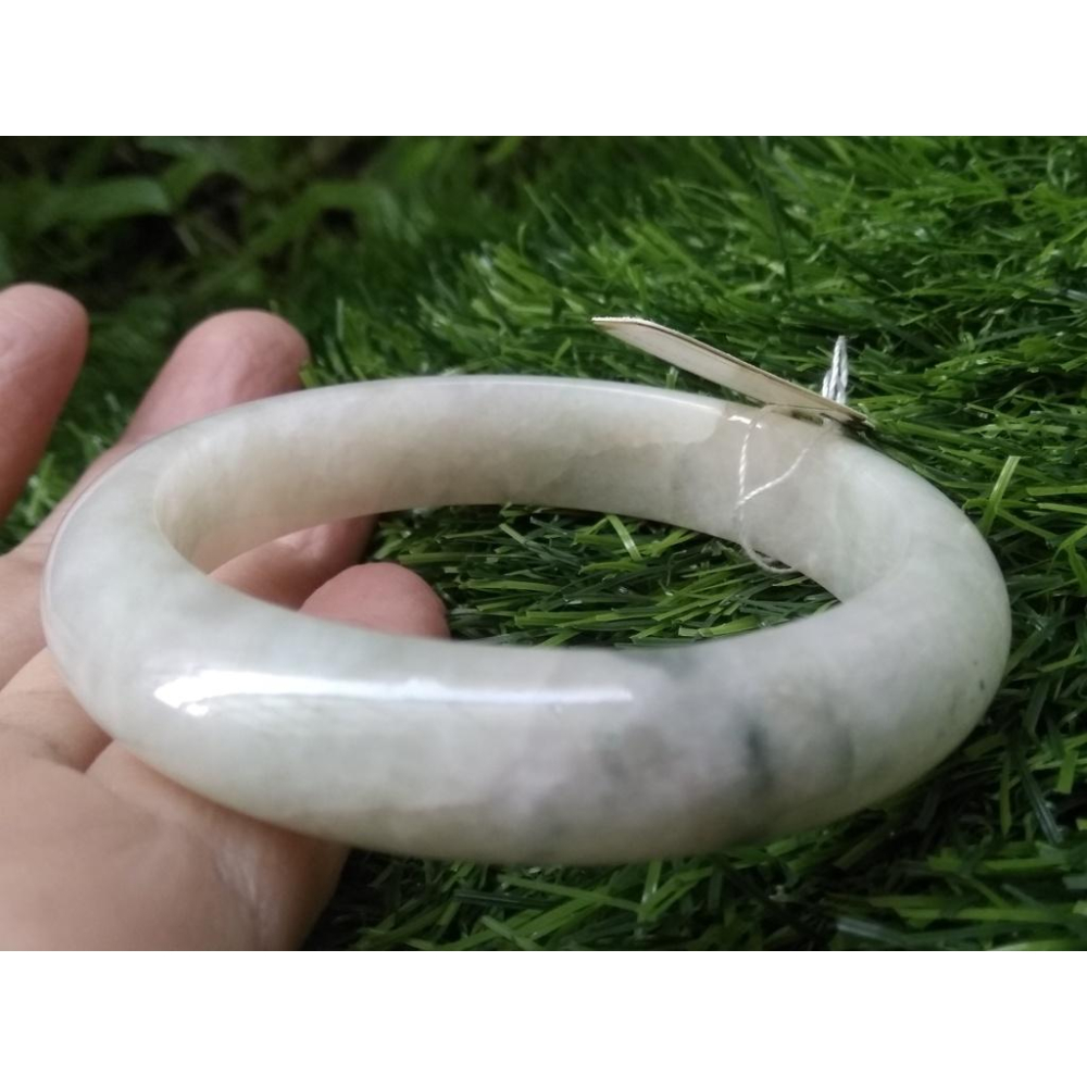 16.9圍17圍瑕疵特惠天然玉石翡翠a貨緬甸玉硬玉冰糯種冰飄花手鐲玉鐲鐲子手環福鐲平安鐲珠寶玉石首飾飾品-細節圖9