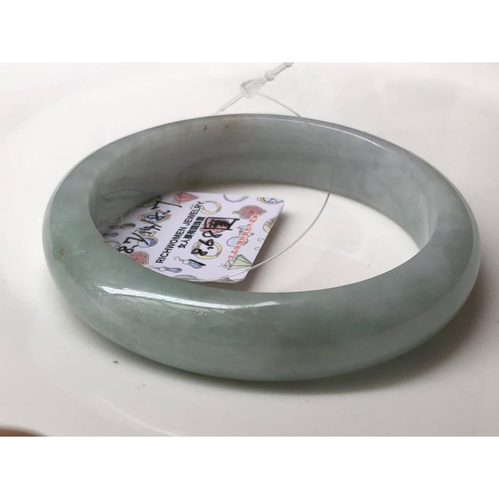 18.68圍天然玉石翡翠a貨緬甸玉三彩硬玉蘋果綠手鐲玉鐲鐲子手環首飾飾品福鐲平安鐲-細節圖2
