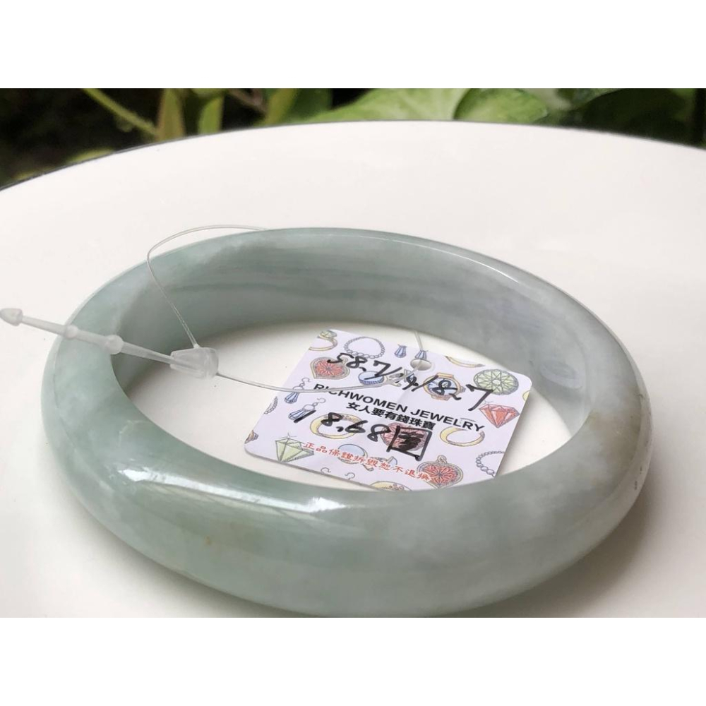 18.68圍天然玉石翡翠a貨緬甸玉三彩硬玉蘋果綠手鐲玉鐲鐲子手環首飾飾品福鐲平安鐲-細節圖9