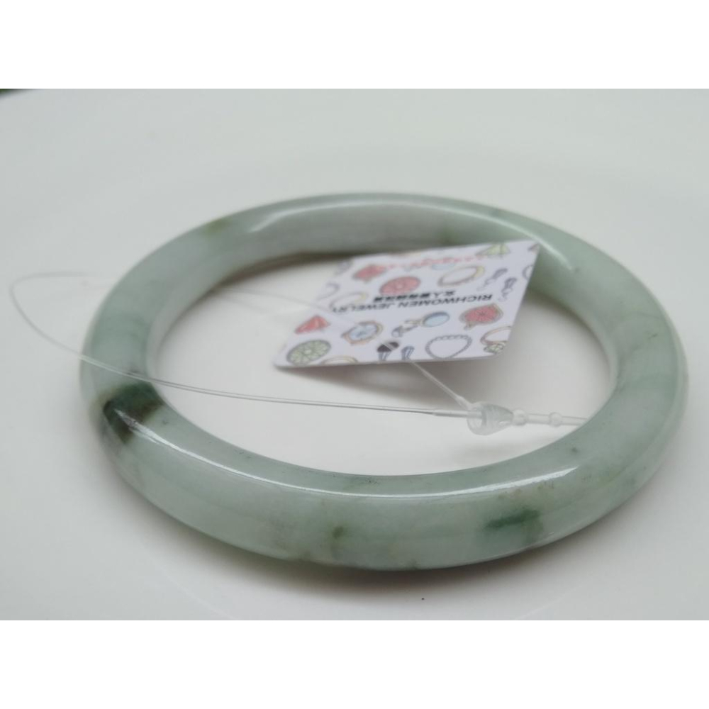 18.18圍天然緬甸玉硬玉翡翠糯種三彩手鐲玉鐲鐲子手環圓骨鐲圓條鐲珠寶玉石首飾飾品-細節圖4