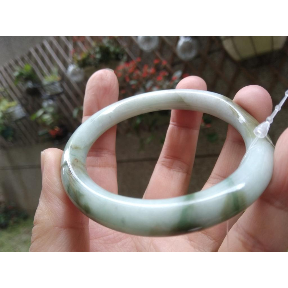 18.18圍天然緬甸玉硬玉翡翠糯種三彩手鐲玉鐲鐲子手環圓骨鐲圓條鐲珠寶玉石首飾飾品-細節圖7