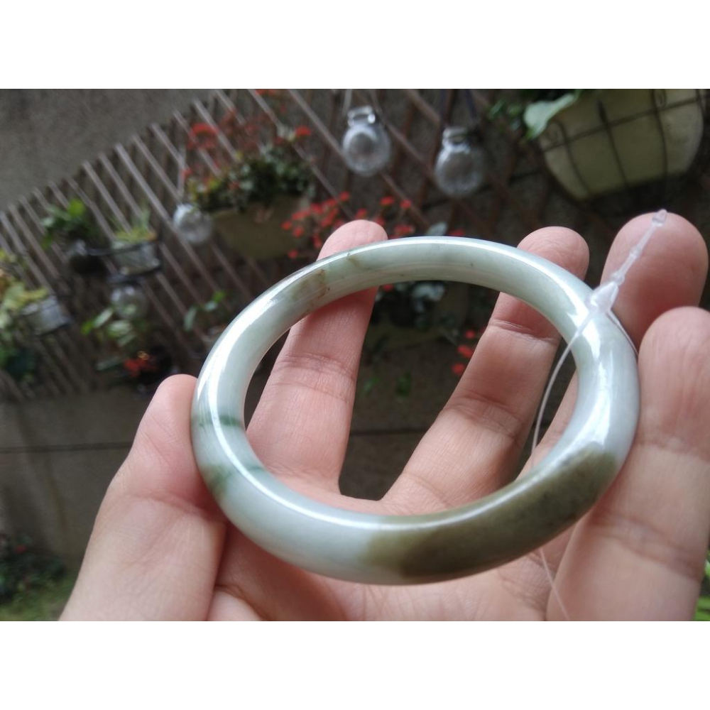 18.18圍天然緬甸玉硬玉翡翠糯種三彩手鐲玉鐲鐲子手環圓骨鐲圓條鐲珠寶玉石首飾飾品-細節圖8