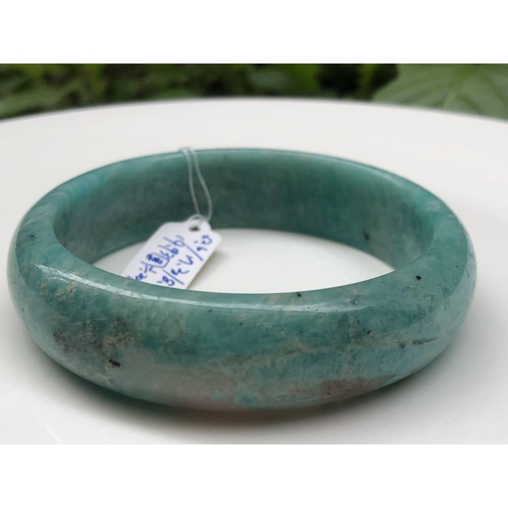 19.93圍20圍天然莫桑比克天河石鐲子手鐲手環信心石亞馬遜石水晶珠寶寶石首飾飾品-細節圖2