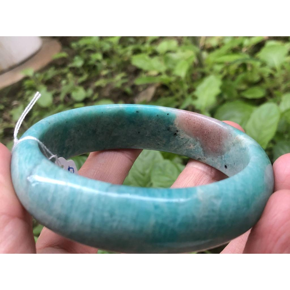 19.93圍20圍天然莫桑比克天河石鐲子手鐲手環信心石亞馬遜石水晶珠寶寶石首飾飾品-細節圖6