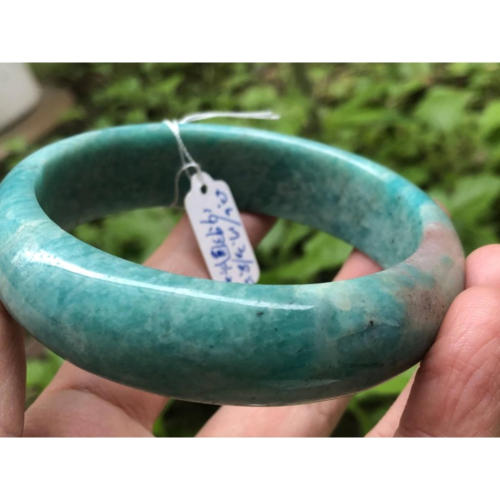 19.93圍20圍天然莫桑比克天河石鐲子手鐲手環信心石亞馬遜石水晶珠寶寶石首飾飾品-細節圖7