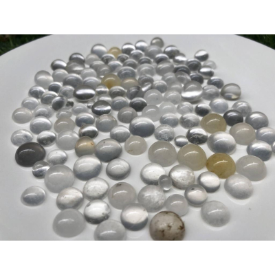 一手131顆蛋面純天然玉石水沫玉冰種玻璃種放光蛋面裸石做成玉戒水沫子漲勢可期翡翠共生礦鈉長石