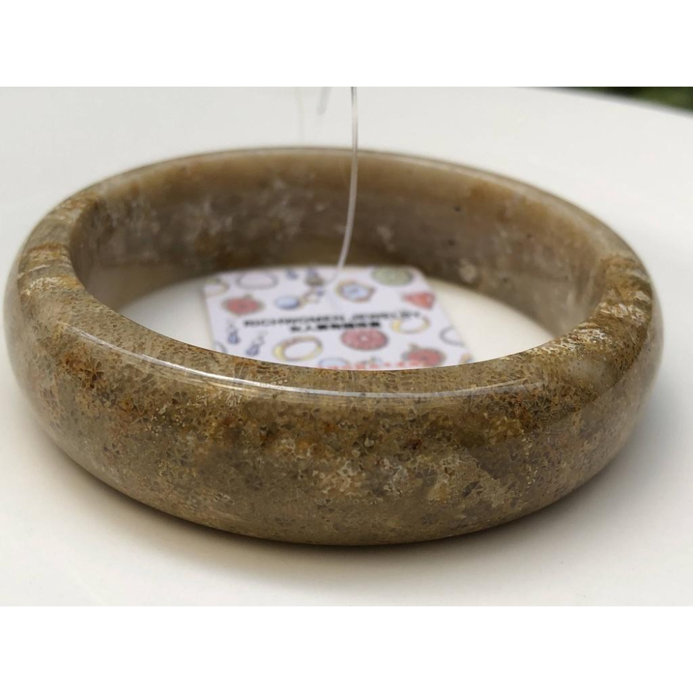 18.46圍天然玉石珊瑚玉菊花石手鐲玉鐲鐲子手環福鐲平安鐲珠寶玉石首飾飾品-細節圖6