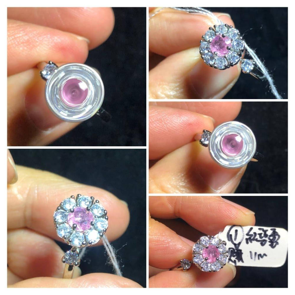 一號能轉象徵超會賺天然彩色寶石紅碧璽綠碧璽花戒指925銀戒指活圍可調珠寶寶石玉石首飾飾品-細節圖7