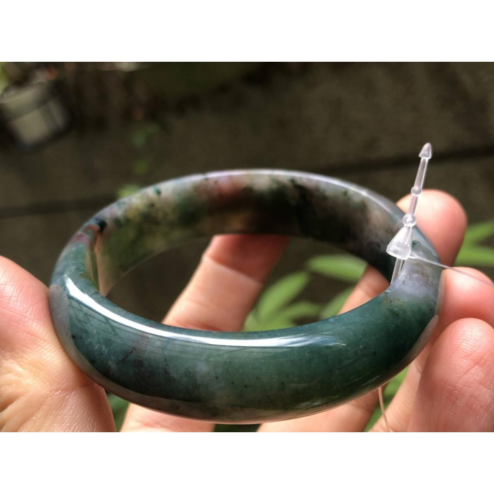 18.18圍天然海藻玉海草玉水草瑪瑙手鐲玉鐲鐲子手環珠寶玉石首飾飾品-細節圖3