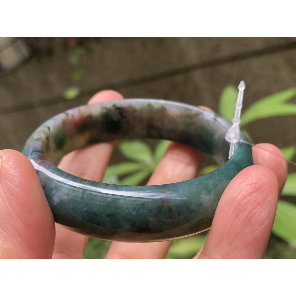 18.18圍天然海藻玉海草玉水草瑪瑙手鐲玉鐲鐲子手環珠寶玉石首飾飾品-細節圖4