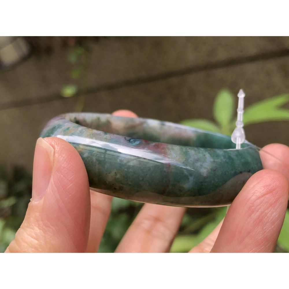 18.18圍天然海藻玉海草玉水草瑪瑙手鐲玉鐲鐲子手環珠寶玉石首飾飾品-細節圖6