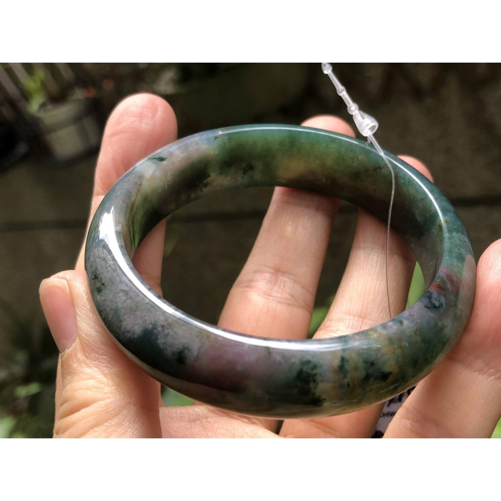 18.18圍天然海藻玉海草玉水草瑪瑙手鐲玉鐲鐲子手環珠寶玉石首飾飾品-細節圖8