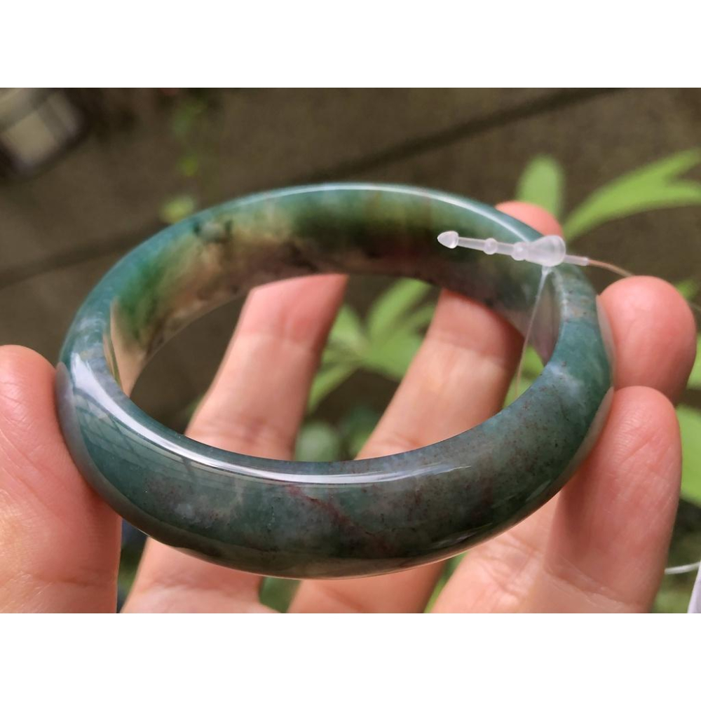 18.18圍天然海藻玉海草玉水草瑪瑙手鐲玉鐲鐲子手環珠寶玉石首飾飾品-細節圖9