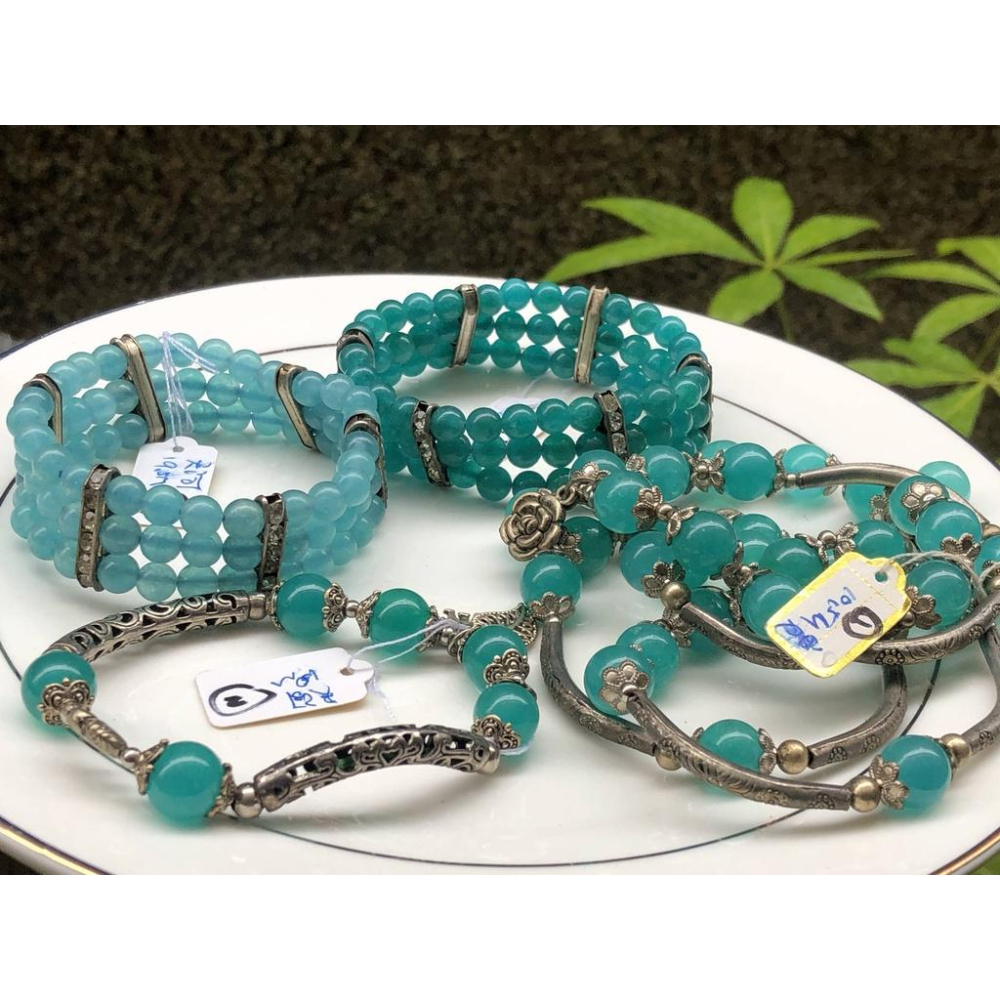 天然獨家設計款藏銀天河石單圈手鍊手串手環手珠10-19.5mm珠寶首飾飾品-細節圖2