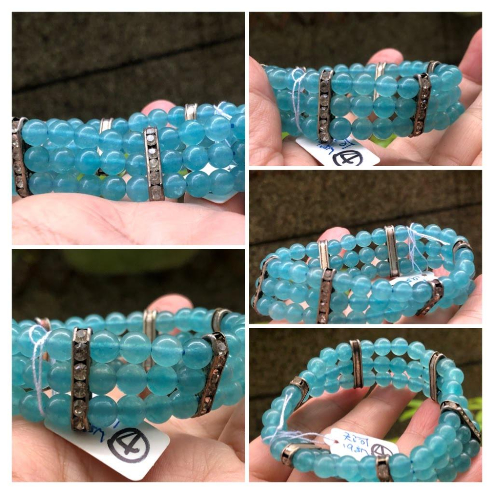 天然獨家設計款藏銀天河石單圈手鍊手串手環手珠10-19.5mm珠寶首飾飾品-細節圖3