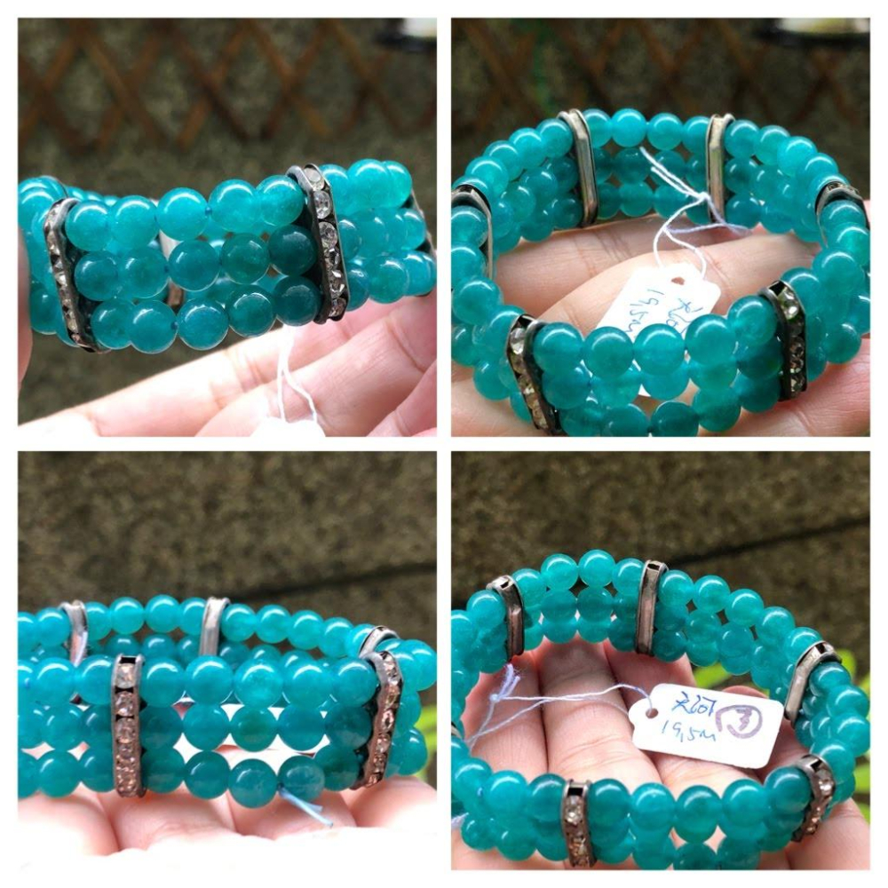 天然獨家設計款藏銀天河石單圈手鍊手串手環手珠10-19.5mm珠寶首飾飾品-細節圖4