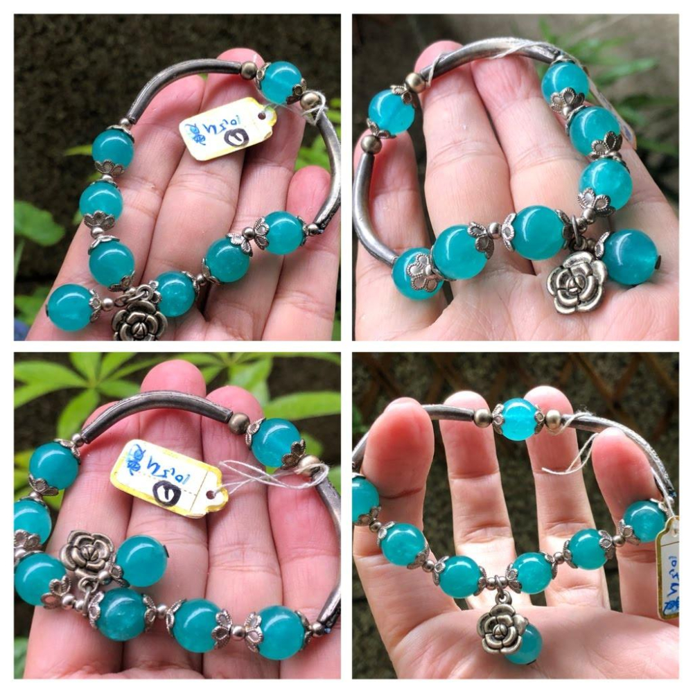 天然獨家設計款藏銀天河石單圈手鍊手串手環手珠10-19.5mm珠寶首飾飾品-細節圖5