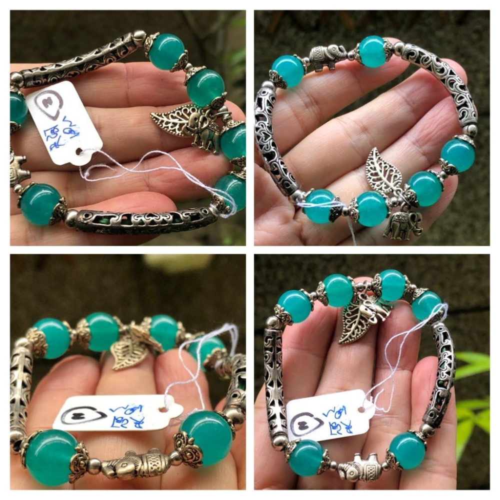 天然獨家設計款藏銀天河石單圈手鍊手串手環手珠10-19.5mm珠寶首飾飾品-細節圖6