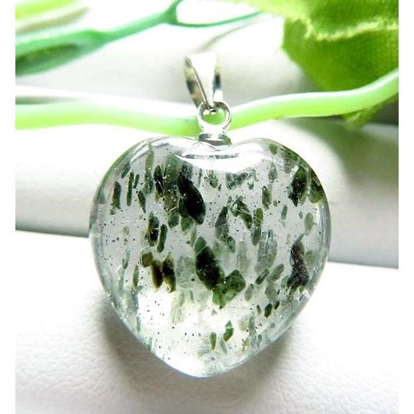 愛心天然水晶滿天星雲母收藏款雲母膠花極美顆粒吊墜掛飾掛墜墜子16.8*16.3*8.7mm/3.3g珠寶寶石玉石首飾飾品-細節圖3