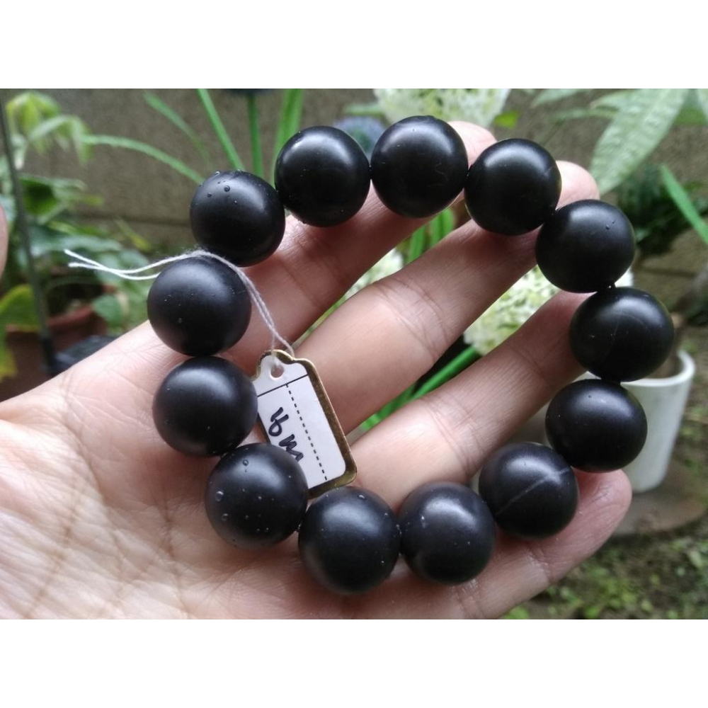 多功能保健天然玉石治病的石頭泗濱砭石手鍊手環手珠手串10-20mm玉石珠寶首飾寶石飾品數款任選其一-細節圖4