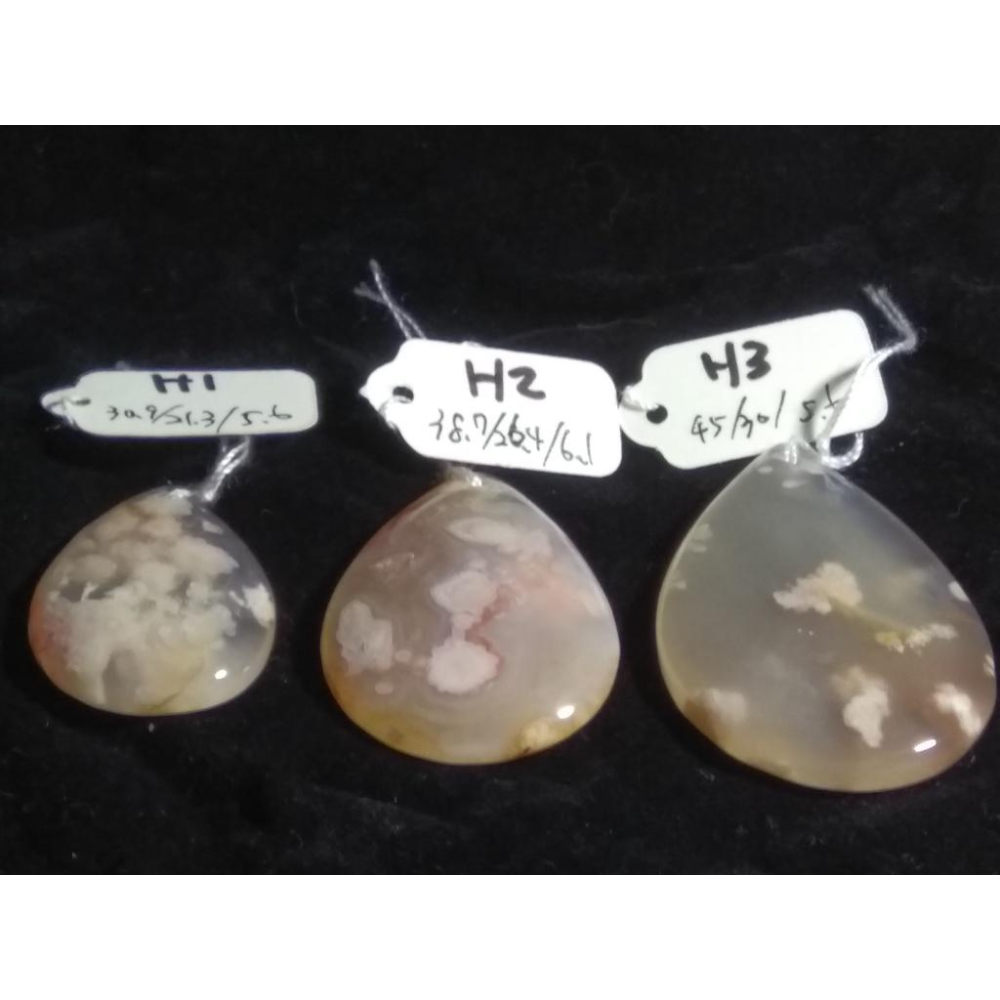 H組精品組天然水晶水滴櫻花瑪瑙吊墜墜子掛件項鍊珠寶寶石首飾飾品任選其一-細節圖6