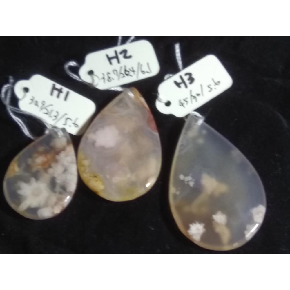 H組精品組天然水晶水滴櫻花瑪瑙吊墜墜子掛件項鍊珠寶寶石首飾飾品任選其一-細節圖7